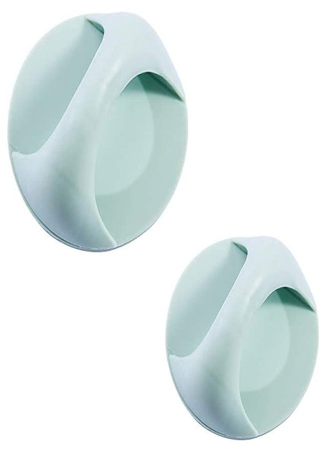 ليونز مقبض سحب بلاستيكي ذاتي اللصق من ليونز، أزرق، عبوة من قطعتين - Image 1